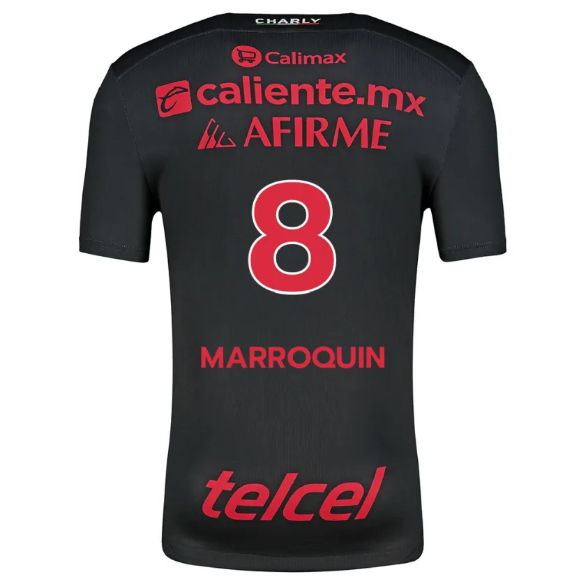 Danxen Män Ammanda Marroquin #8 Svart Röd Hemmatröja Matchtröjor 2024/25 Tröjor T-Tröja