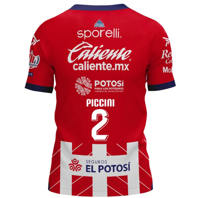Danxen Män Cristiano Piccini #2 Röd Vit Hemmatröja Matchtröjor 2024/25 Tröjor T-Tröja