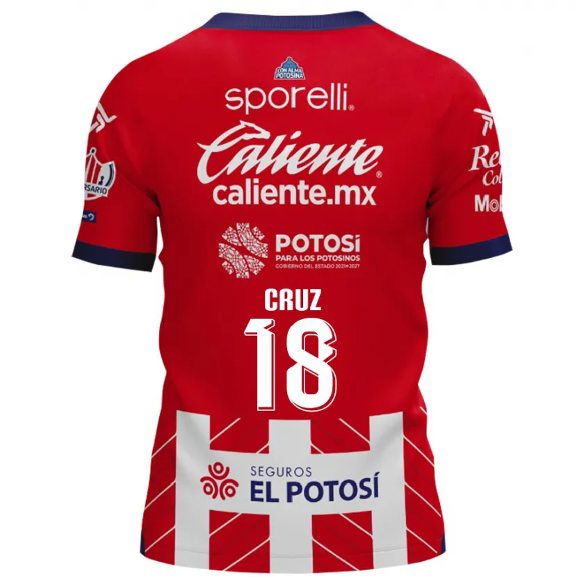 Danxen Män Aldo Cruz #18 Röd Vit Hemmatröja Matchtröjor 2024/25 Tröjor T-Tröja