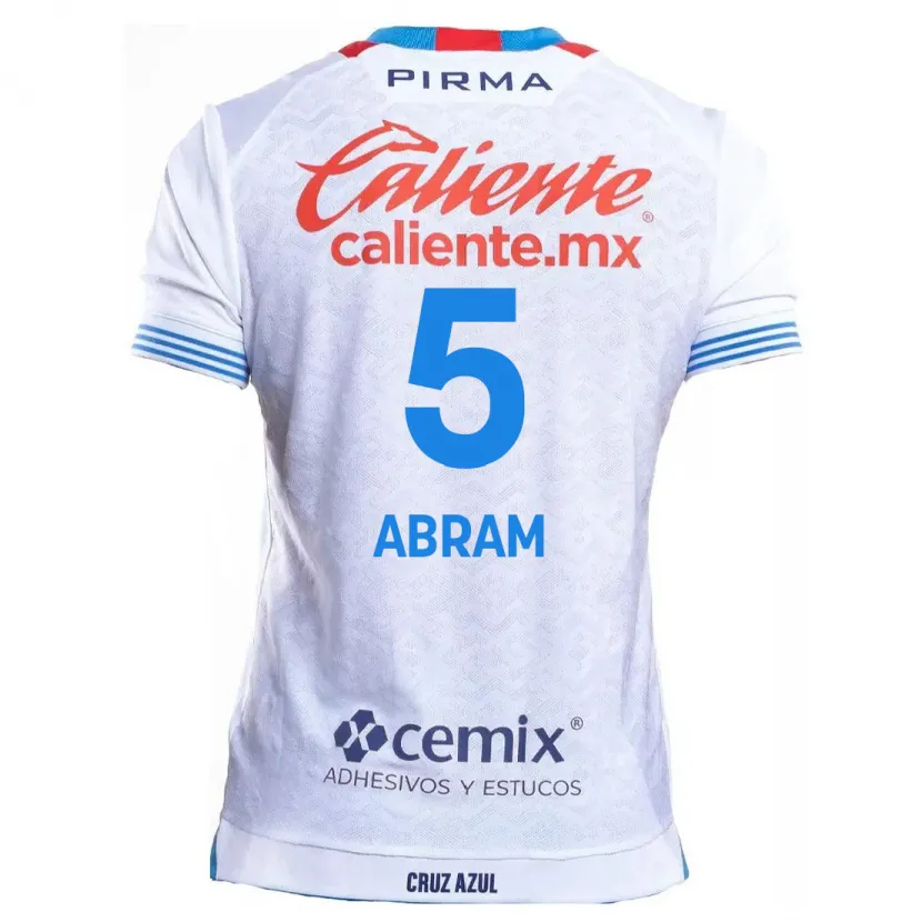 Danxen Män Luis Abram #5 Vit Blå Bortatröja Matchtröjor 2024/25 Tröjor T-Tröja