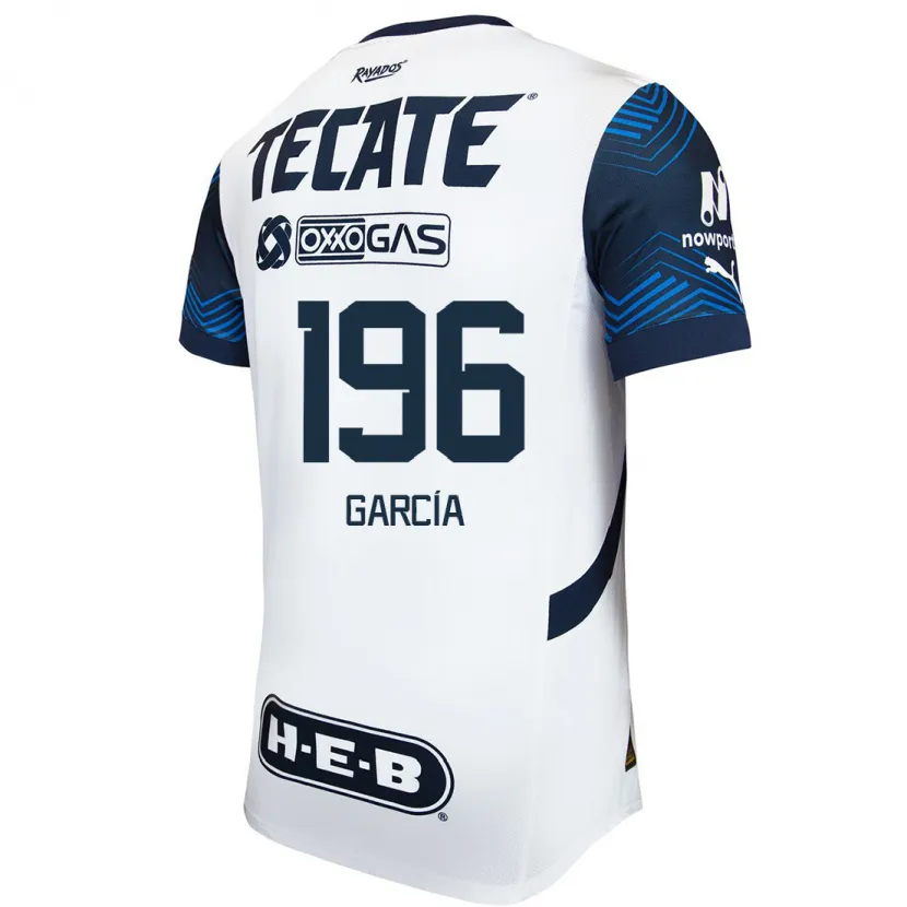 Danxen Män Diego García #196 Vit Blå Bortatröja Matchtröjor 2024/25 Tröjor T-Tröja