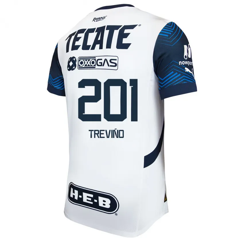 Danxen Män José Treviño #201 Vit Blå Bortatröja Matchtröjor 2024/25 Tröjor T-Tröja
