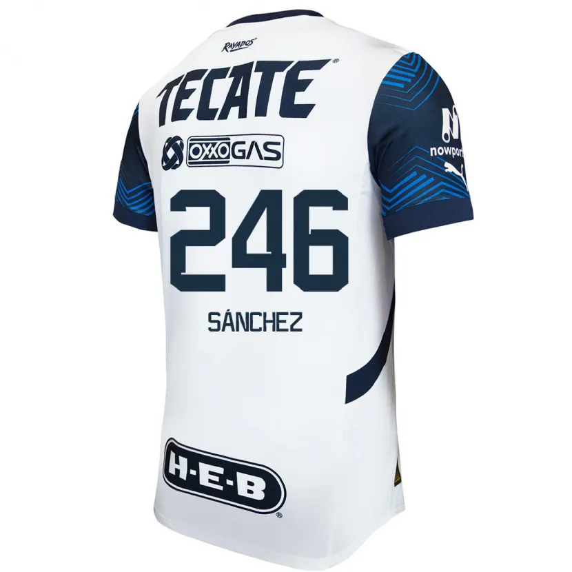 Danxen Män Diego Sánchez #246 Vit Blå Bortatröja Matchtröjor 2024/25 Tröjor T-Tröja