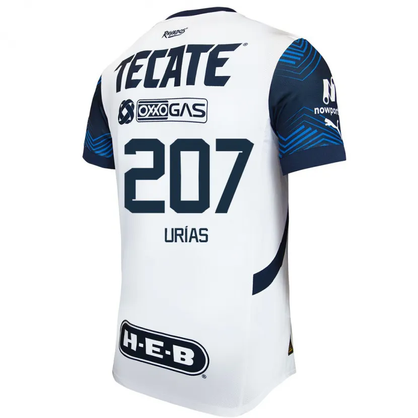 Danxen Män Álex Urías #207 Vit Blå Bortatröja Matchtröjor 2024/25 Tröjor T-Tröja
