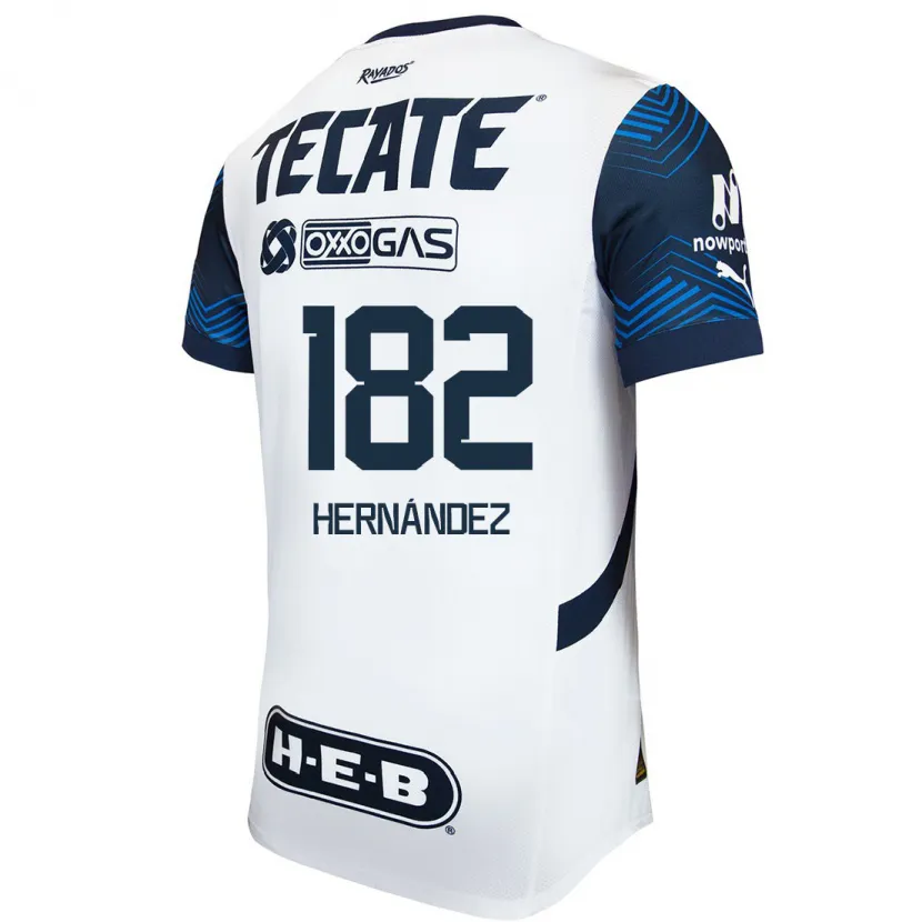 Danxen Män Derek Hernández #182 Vit Blå Bortatröja Matchtröjor 2024/25 Tröjor T-Tröja