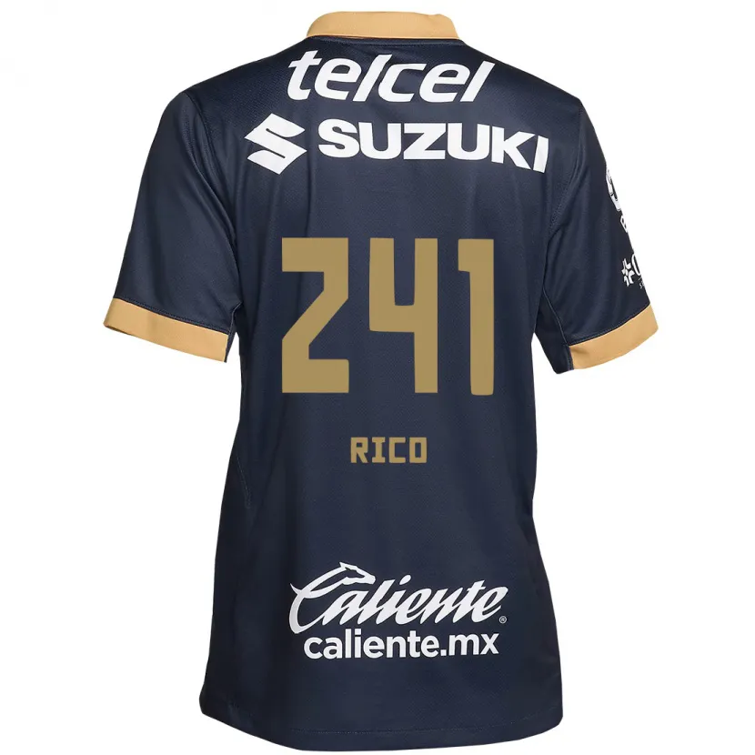 Danxen Män Ángel Rico #241 Obsidian Guld Vit Bortatröja Matchtröjor 2024/25 Tröjor T-Tröja
