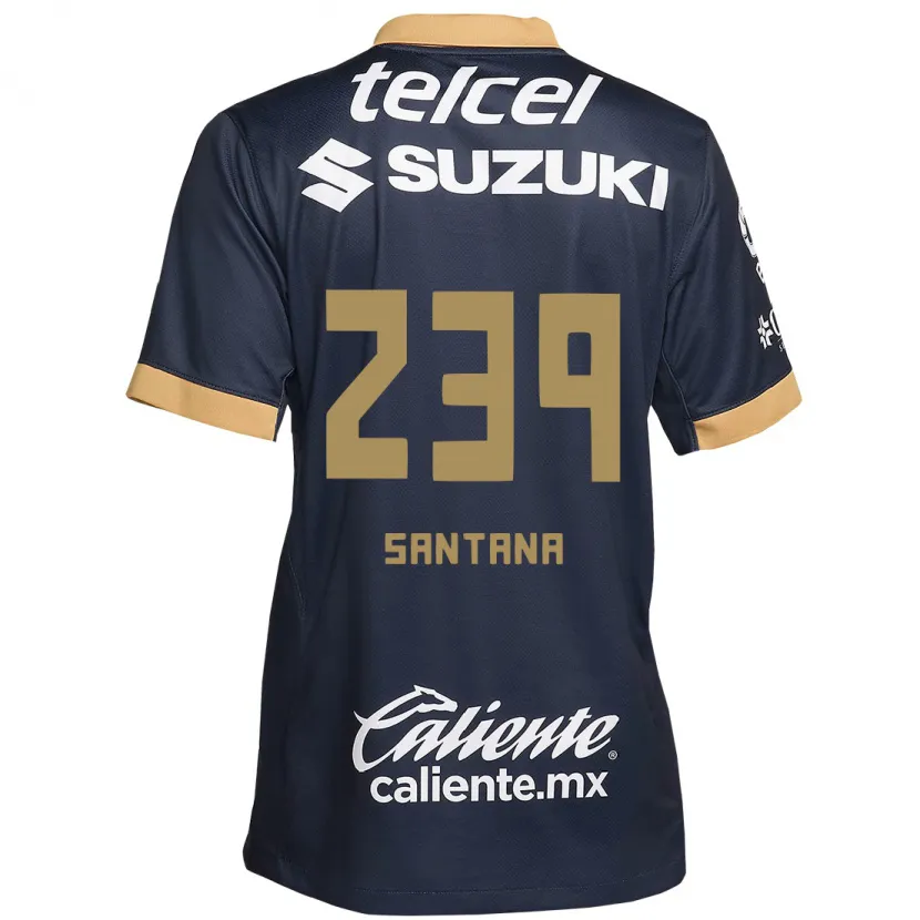 Danxen Män Guillermo Santana #239 Obsidian Guld Vit Bortatröja Matchtröjor 2024/25 Tröjor T-Tröja