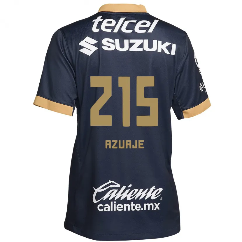 Danxen Män Ángel Azuaje #215 Obsidian Guld Vit Bortatröja Matchtröjor 2024/25 Tröjor T-Tröja