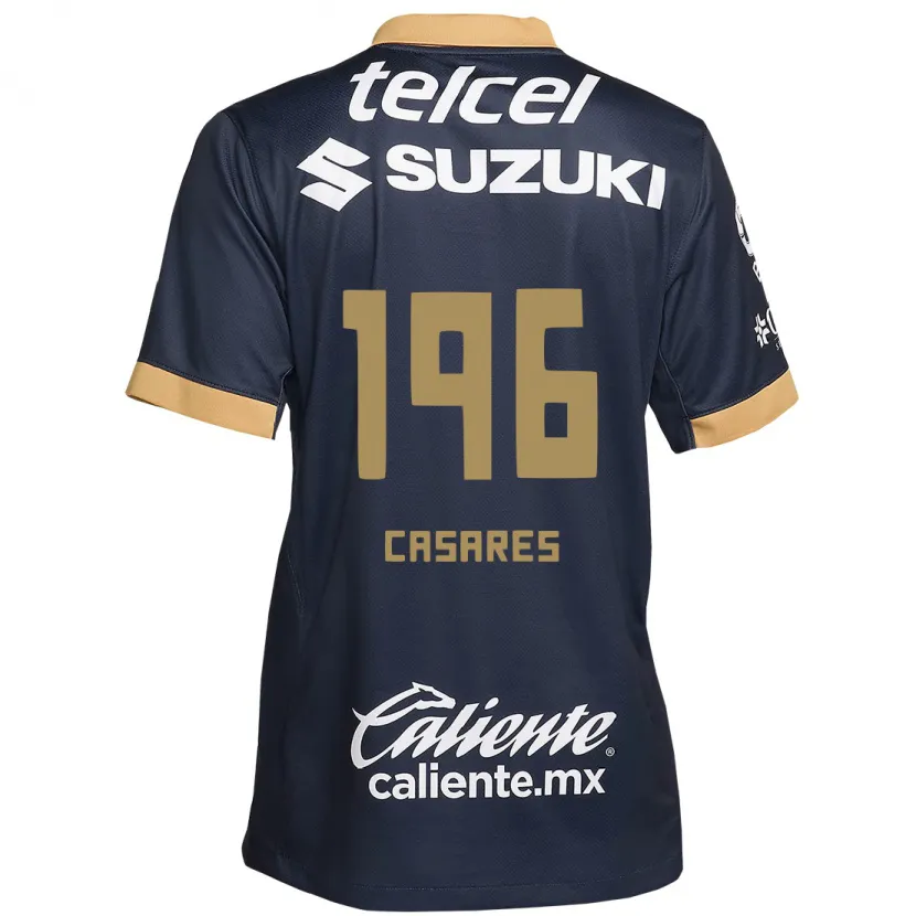 Danxen Män Mateo Casares #196 Obsidian Guld Vit Bortatröja Matchtröjor 2024/25 Tröjor T-Tröja