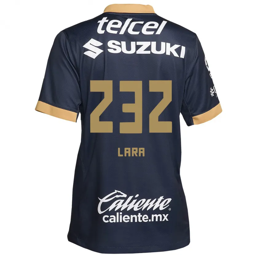 Danxen Män Pablo Lara #232 Obsidian Guld Vit Bortatröja Matchtröjor 2024/25 Tröjor T-Tröja