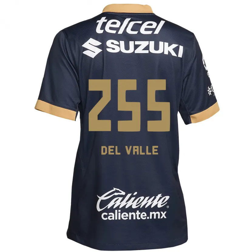 Danxen Män Yonathan Del Valle #255 Obsidian Guld Vit Bortatröja Matchtröjor 2024/25 Tröjor T-Tröja