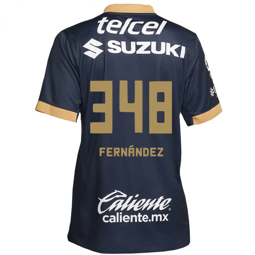 Danxen Män Yerik Fernández #348 Obsidian Guld Vit Bortatröja Matchtröjor 2024/25 Tröjor T-Tröja