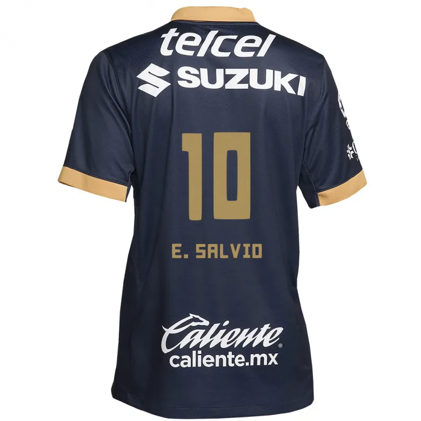 Danxen Män Eduardo Salvio #10 Obsidian Guld Vit Bortatröja Matchtröjor 2024/25 Tröjor T-Tröja