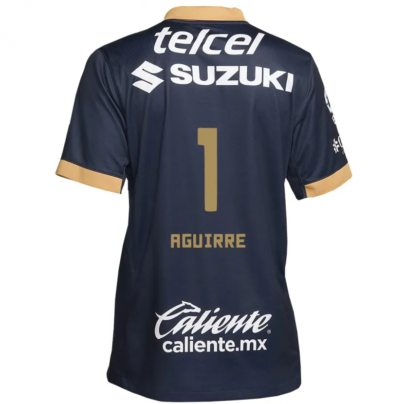 Danxen Män Miriam Aguirre #1 Obsidian Guld Vit Bortatröja Matchtröjor 2024/25 Tröjor T-Tröja