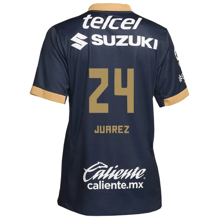 Danxen Män Gabriela Juarez #24 Obsidian Guld Vit Bortatröja Matchtröjor 2024/25 Tröjor T-Tröja