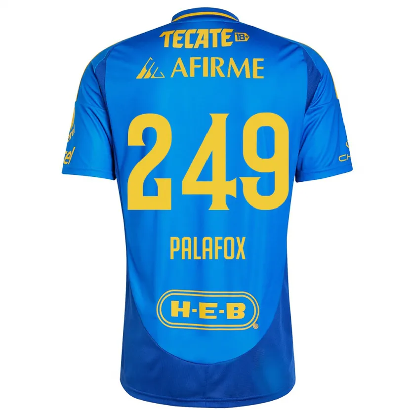 Danxen Män José Palafox #249 Blå Gul Bortatröja Matchtröjor 2024/25 Tröjor T-Tröja