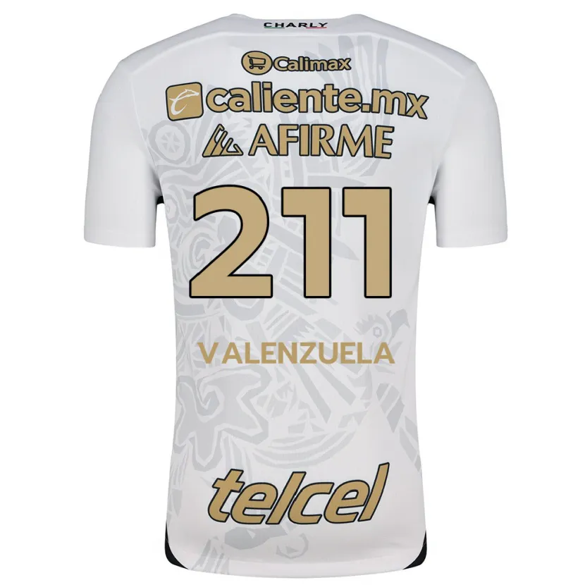 Danxen Män Aldieri Valenzuela #211 Vit Svart Bortatröja Matchtröjor 2024/25 Tröjor T-Tröja