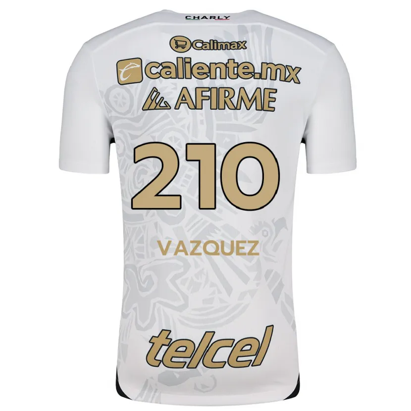 Danxen Män Daniel Vázquez #210 Vit Svart Bortatröja Matchtröjor 2024/25 Tröjor T-Tröja
