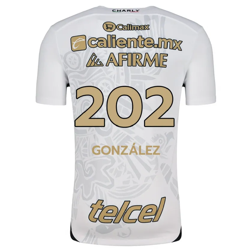 Danxen Män Joban González #202 Vit Svart Bortatröja Matchtröjor 2024/25 Tröjor T-Tröja