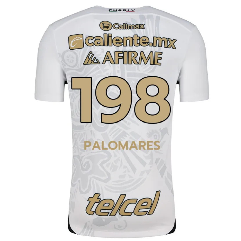 Danxen Män Ramón Palomares #198 Vit Svart Bortatröja Matchtröjor 2024/25 Tröjor T-Tröja