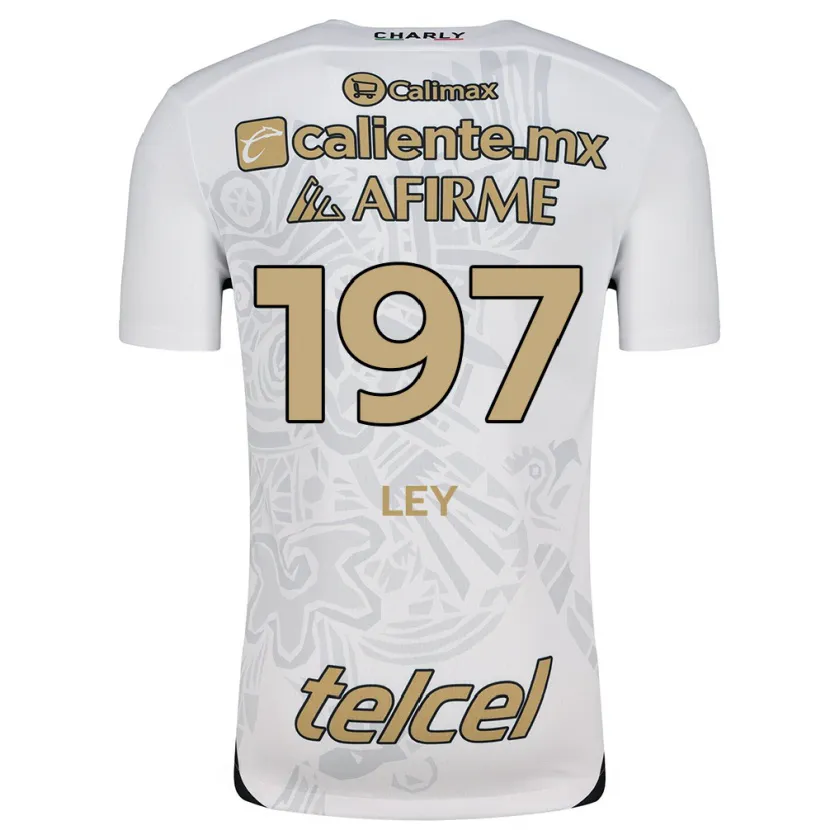 Danxen Män Emanuel Ley #197 Vit Svart Bortatröja Matchtröjor 2024/25 Tröjor T-Tröja