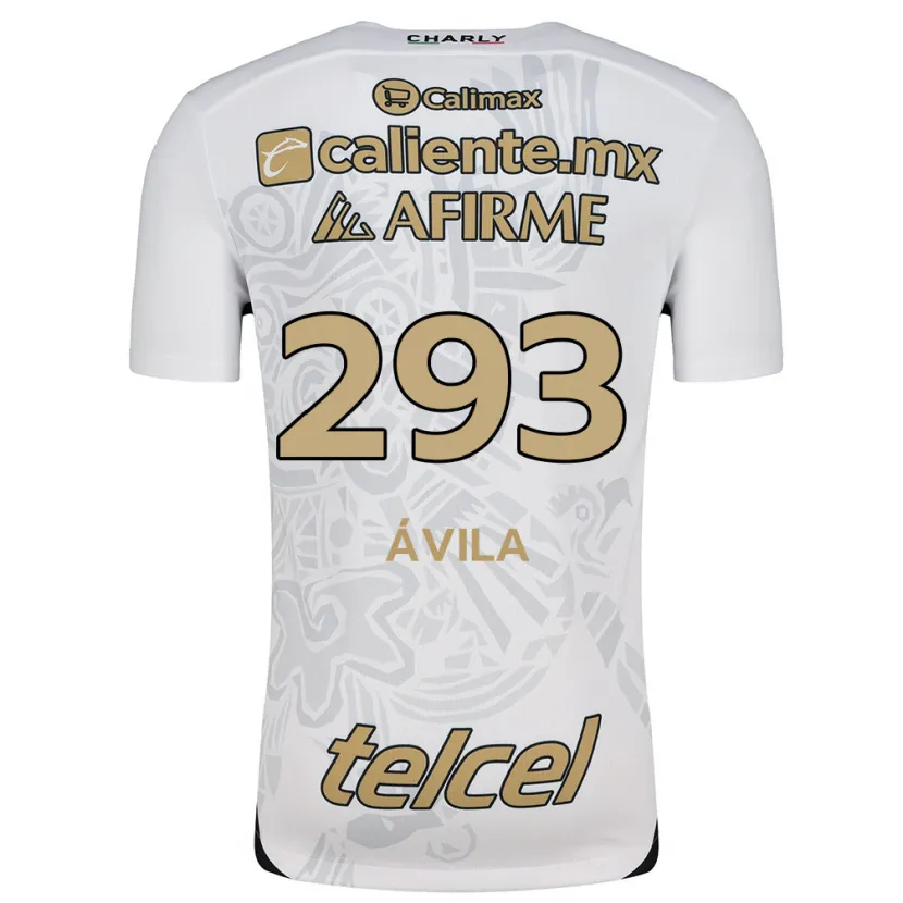 Danxen Män Daniel Ávila #293 Vit Svart Bortatröja Matchtröjor 2024/25 Tröjor T-Tröja