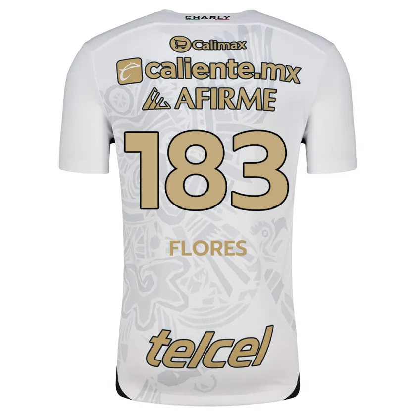 Danxen Män Abraham Flores #183 Vit Svart Bortatröja Matchtröjor 2024/25 Tröjor T-Tröja