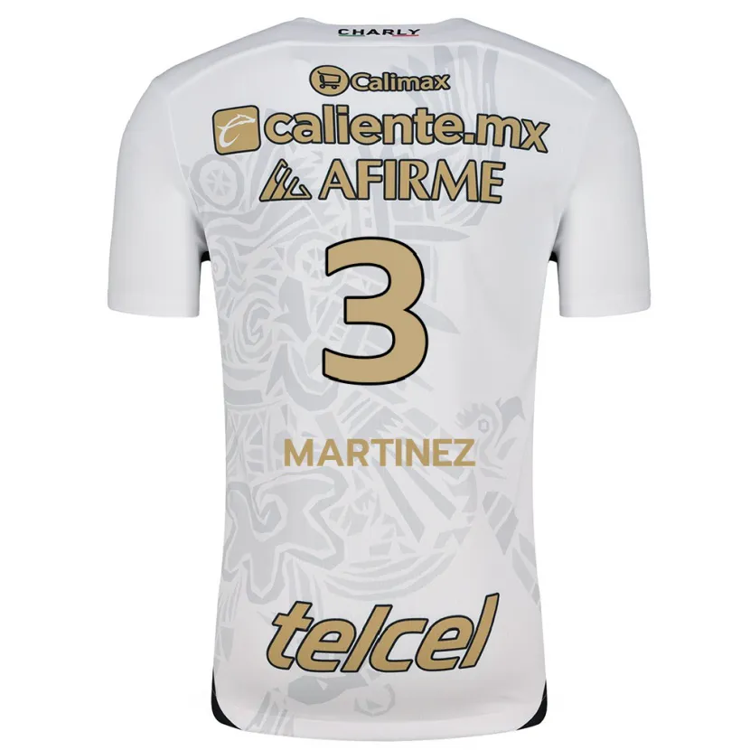 Danxen Män Nathaly Martínez #3 Vit Svart Bortatröja Matchtröjor 2024/25 Tröjor T-Tröja