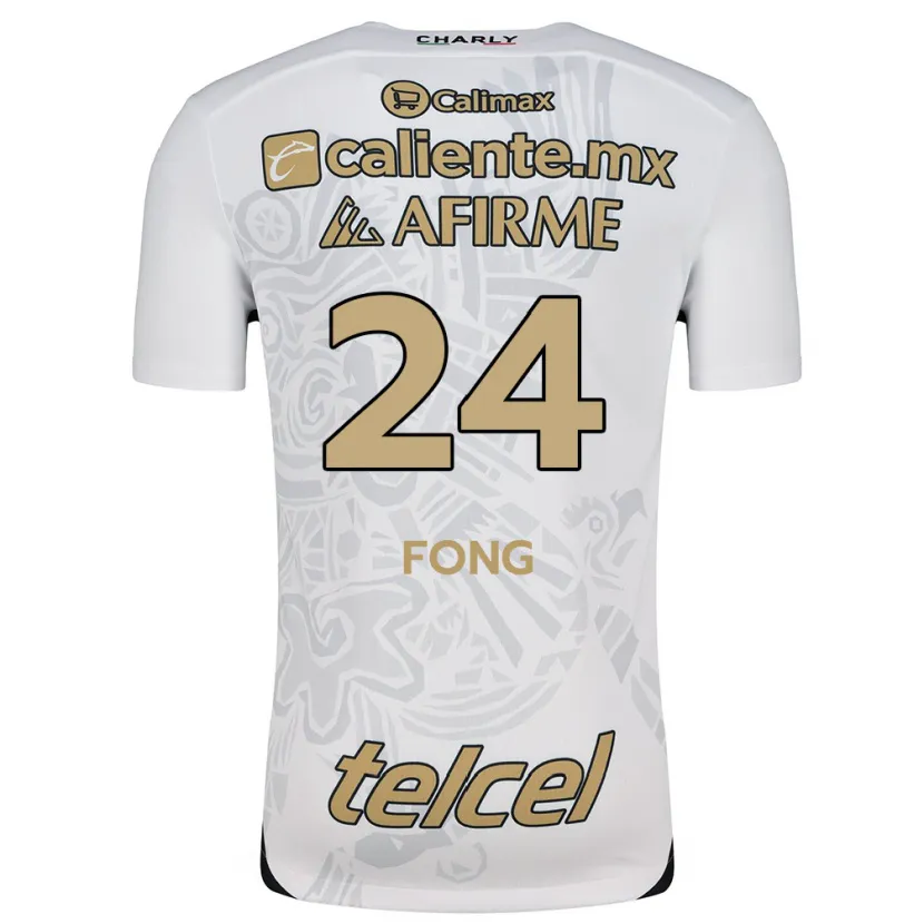 Danxen Män Michel Fong #24 Vit Svart Bortatröja Matchtröjor 2024/25 Tröjor T-Tröja