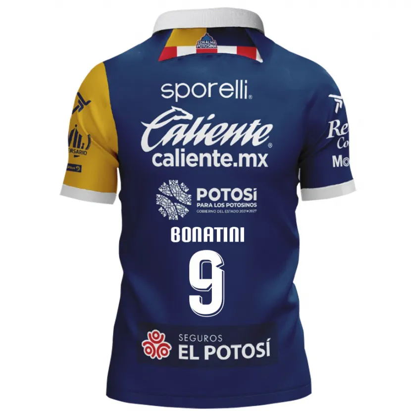 Danxen Män Léo Bonatini #9 Blå Gul Bortatröja Matchtröjor 2024/25 Tröjor T-Tröja