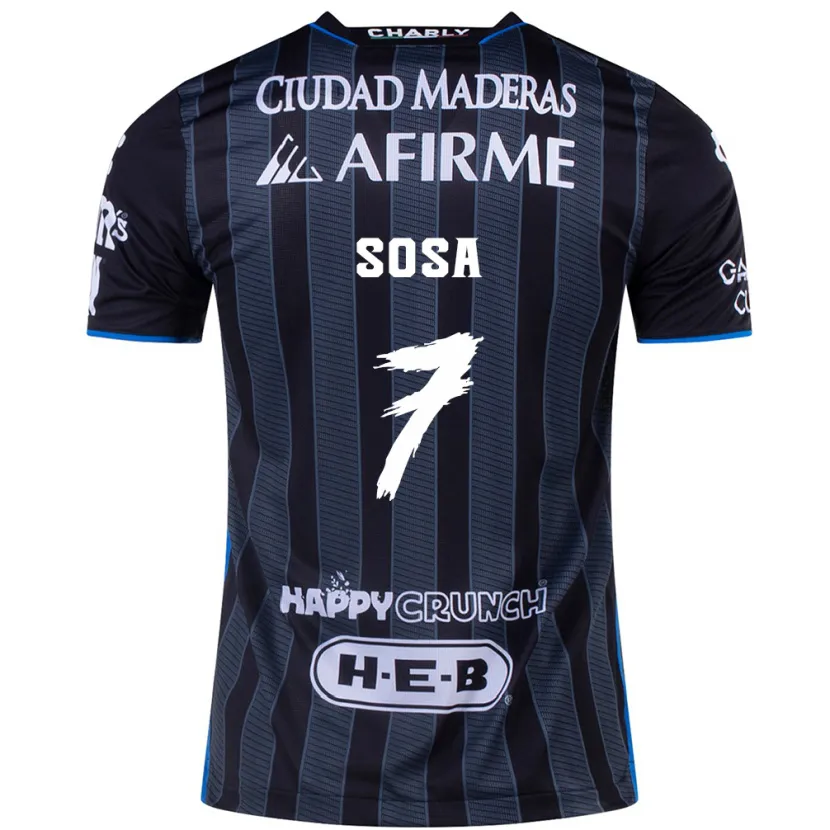 Danxen Män Samuel Sosa #7 Vit Svart Bortatröja Matchtröjor 2024/25 Tröjor T-Tröja