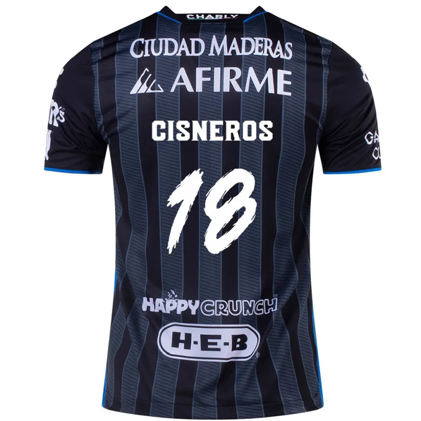 Danxen Män Ronaldo Cisneros #18 Vit Svart Bortatröja Matchtröjor 2024/25 Tröjor T-Tröja