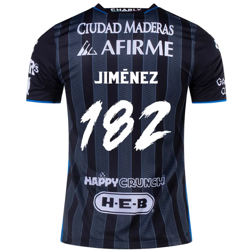 Danxen Män Carlos Jiménez #182 Vit Svart Bortatröja Matchtröjor 2024/25 Tröjor T-Tröja