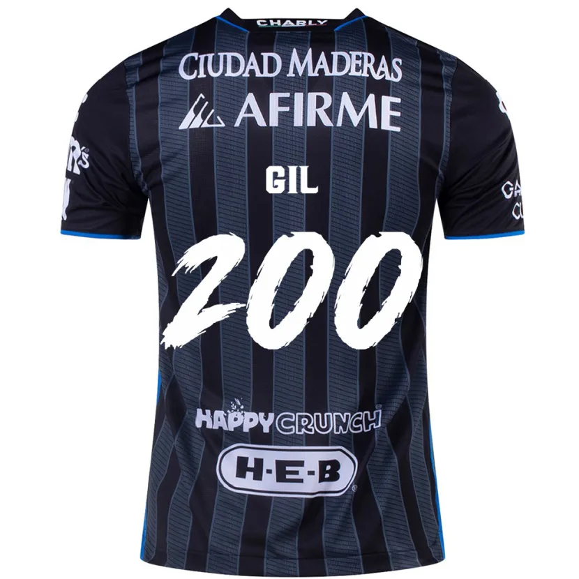 Danxen Män Gerardo Gil #200 Vit Svart Bortatröja Matchtröjor 2024/25 Tröjor T-Tröja