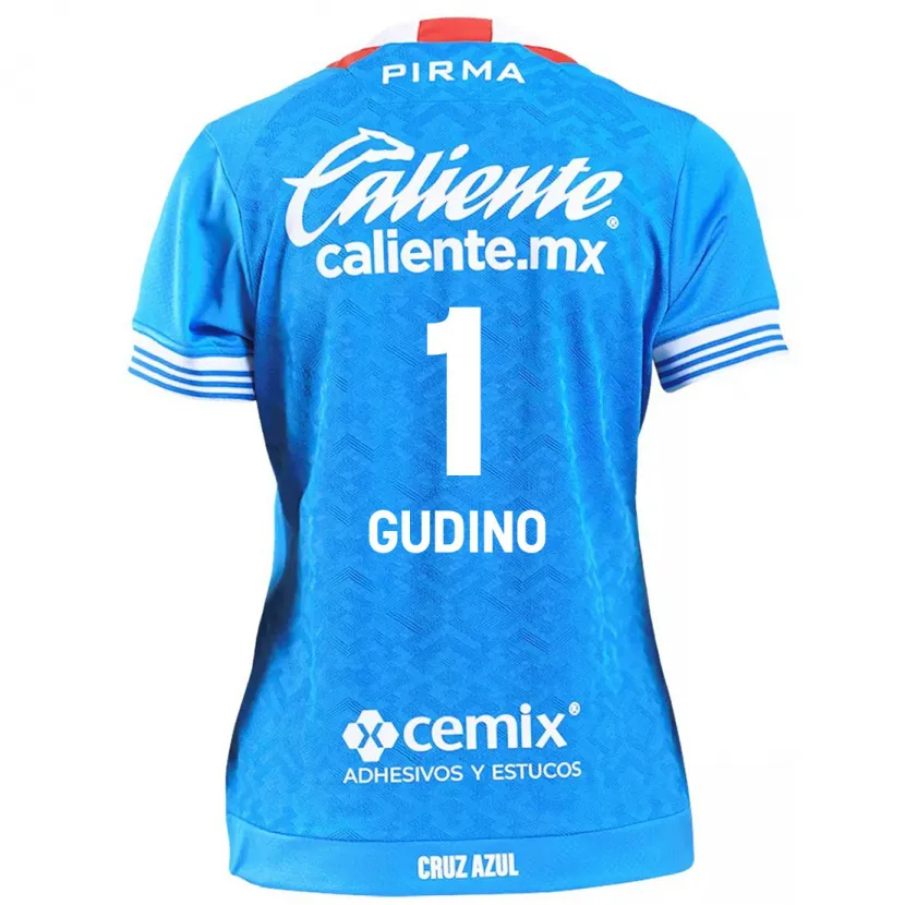 Danxen Kvinnor Andrés Gudiño #1 Himmelsblå Hemmatröja Matchtröjor 2024/25 Tröjor T-Tröja