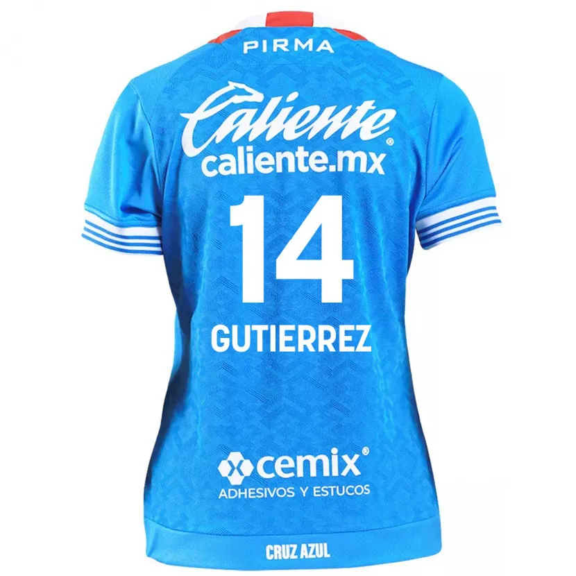 Danxen Kvinnor Alexis Gutiérrez #14 Himmelsblå Hemmatröja Matchtröjor 2024/25 Tröjor T-Tröja
