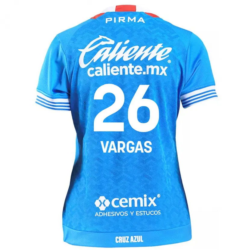 Danxen Kvinnor Carlos Vargas #26 Himmelsblå Hemmatröja Matchtröjor 2024/25 Tröjor T-Tröja