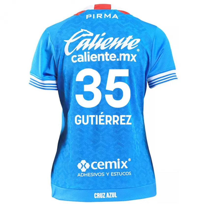 Danxen Kvinnor Luis Gutiérrez #35 Himmelsblå Hemmatröja Matchtröjor 2024/25 Tröjor T-Tröja