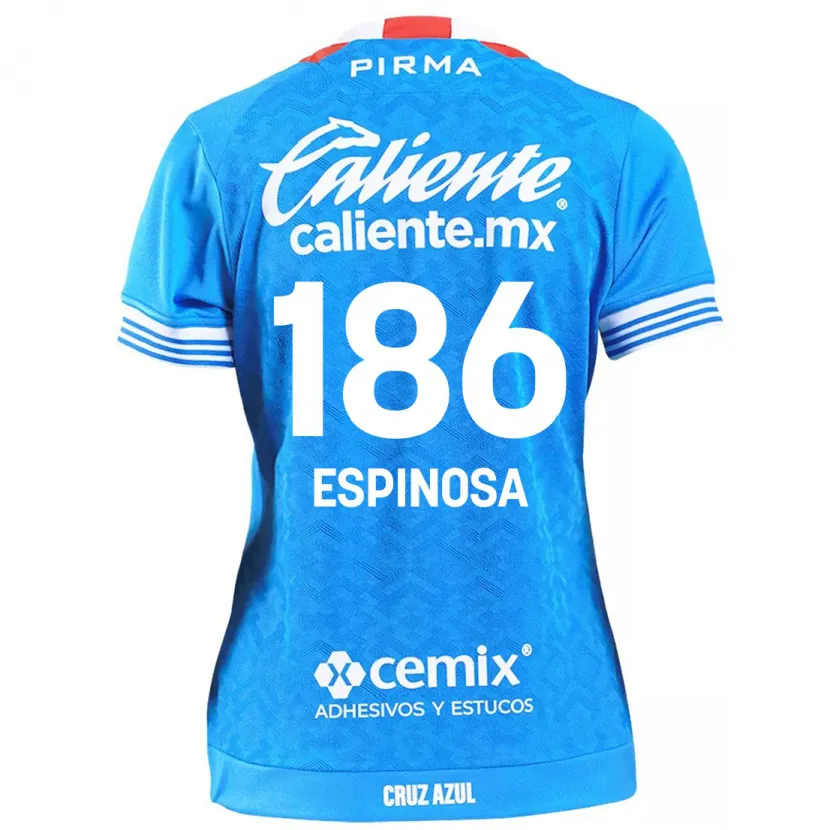 Danxen Kvinnor Brandón Espinosa #186 Himmelsblå Hemmatröja Matchtröjor 2024/25 Tröjor T-Tröja