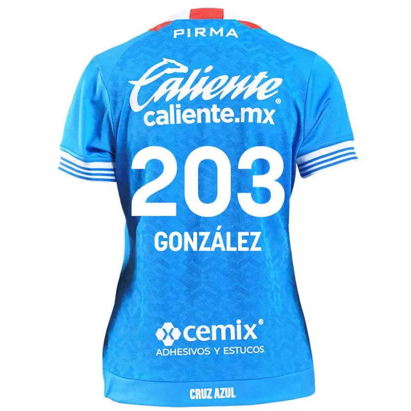 Danxen Kvinnor Rogelio González #203 Himmelsblå Hemmatröja Matchtröjor 2024/25 Tröjor T-Tröja