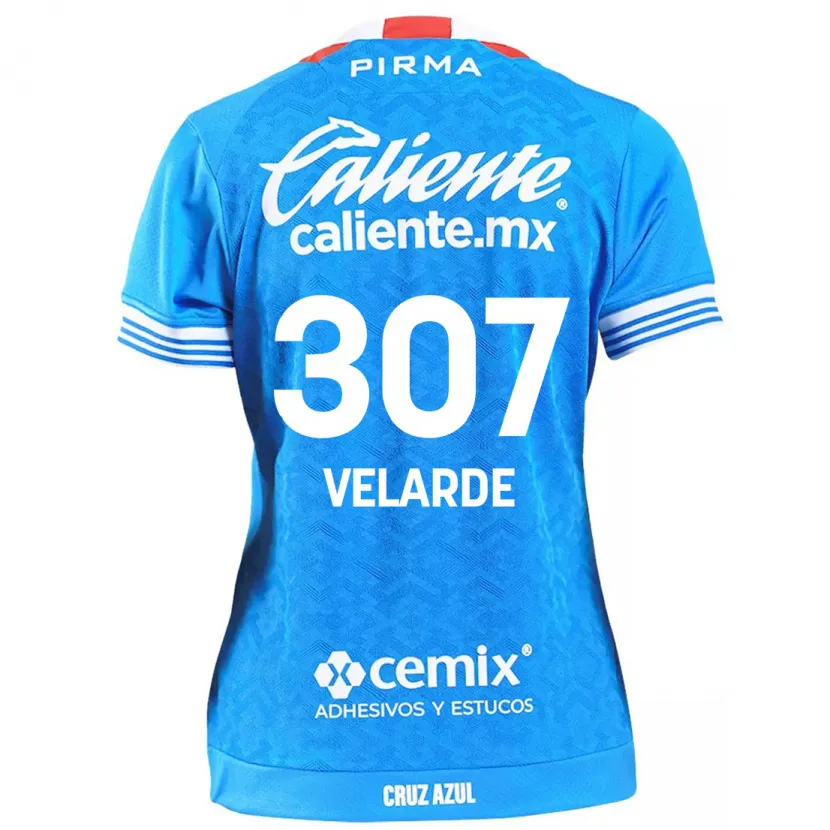 Danxen Kvinnor Juan Velarde #307 Himmelsblå Hemmatröja Matchtröjor 2024/25 Tröjor T-Tröja