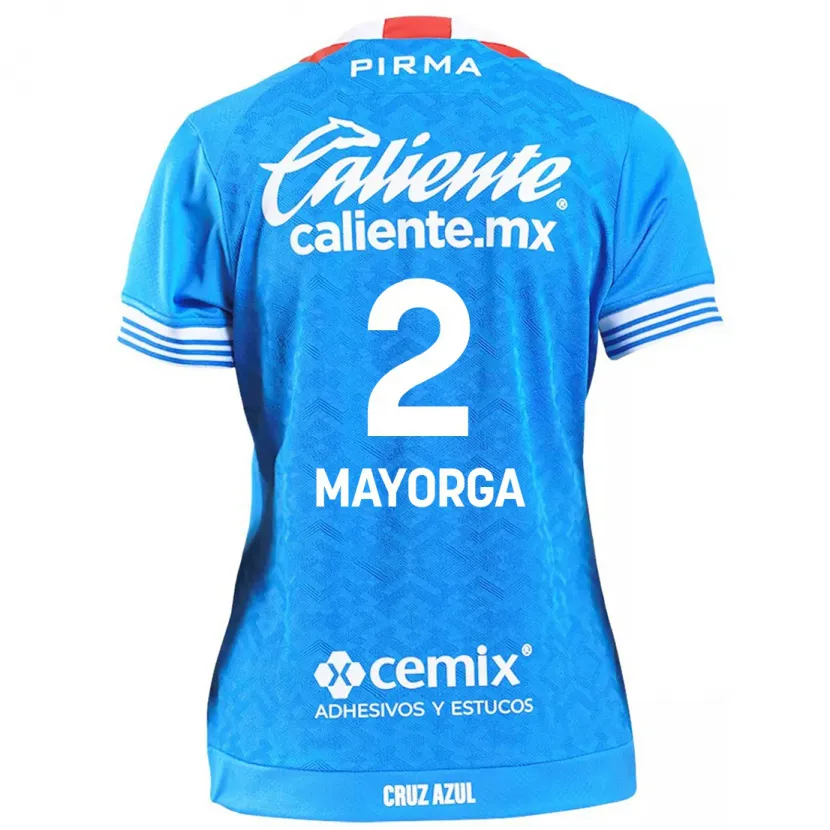 Danxen Kvinnor Alejandro Mayorga #2 Himmelsblå Hemmatröja Matchtröjor 2024/25 Tröjor T-Tröja