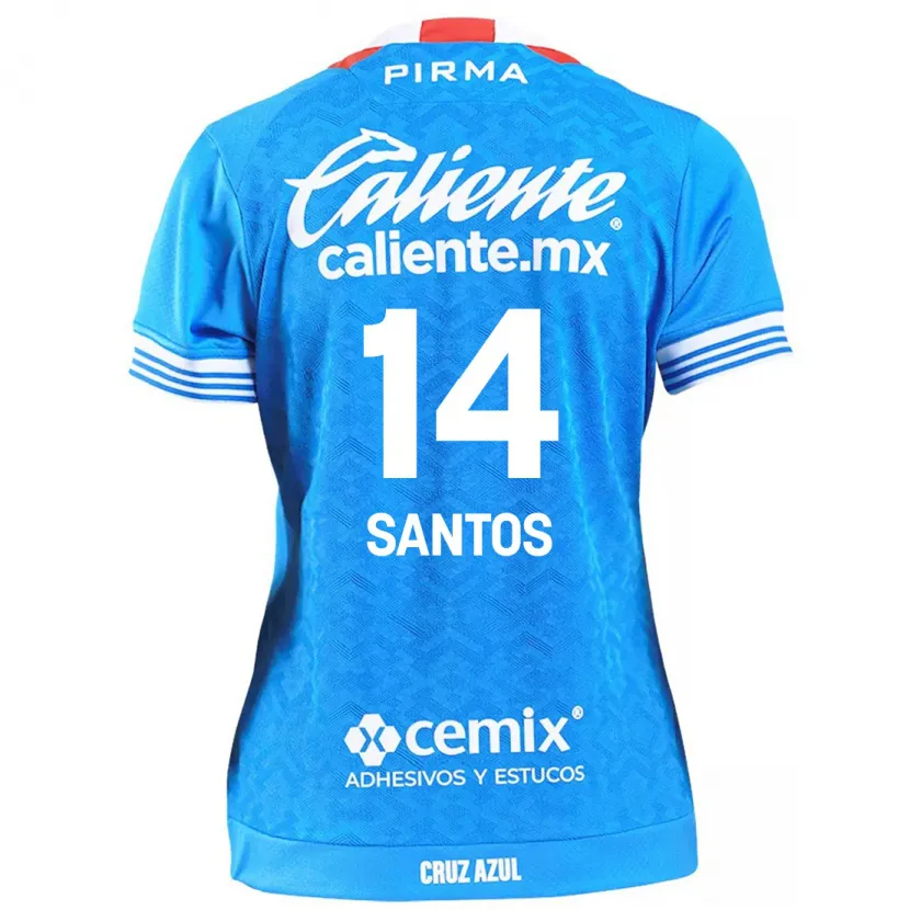Danxen Kvinnor Eleisa Santos #14 Himmelsblå Hemmatröja Matchtröjor 2024/25 Tröjor T-Tröja