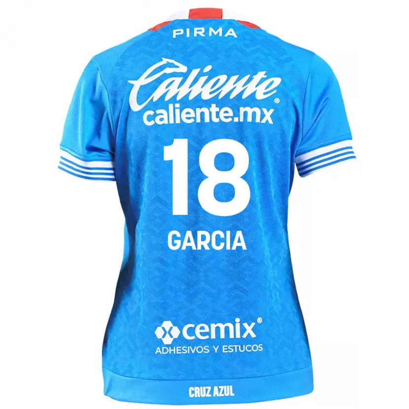 Danxen Kvinnor Diana Garcia #18 Himmelsblå Hemmatröja Matchtröjor 2024/25 Tröjor T-Tröja