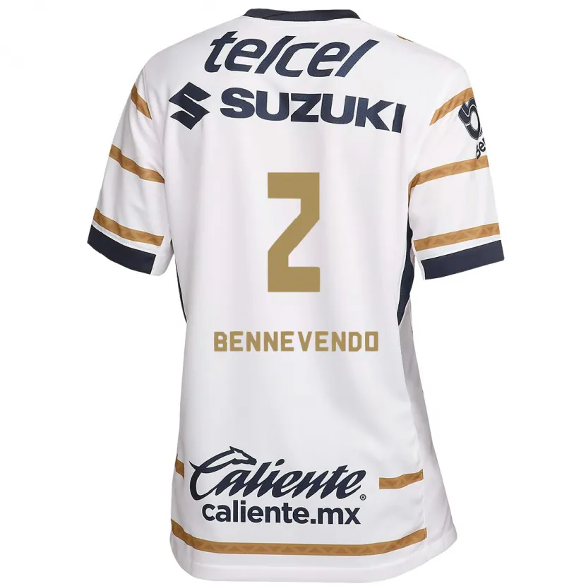 Danxen Kvinnor Pablo Bennevendo #2 Vit Obsidian Hemmatröja Matchtröjor 2024/25 Tröjor T-Tröja