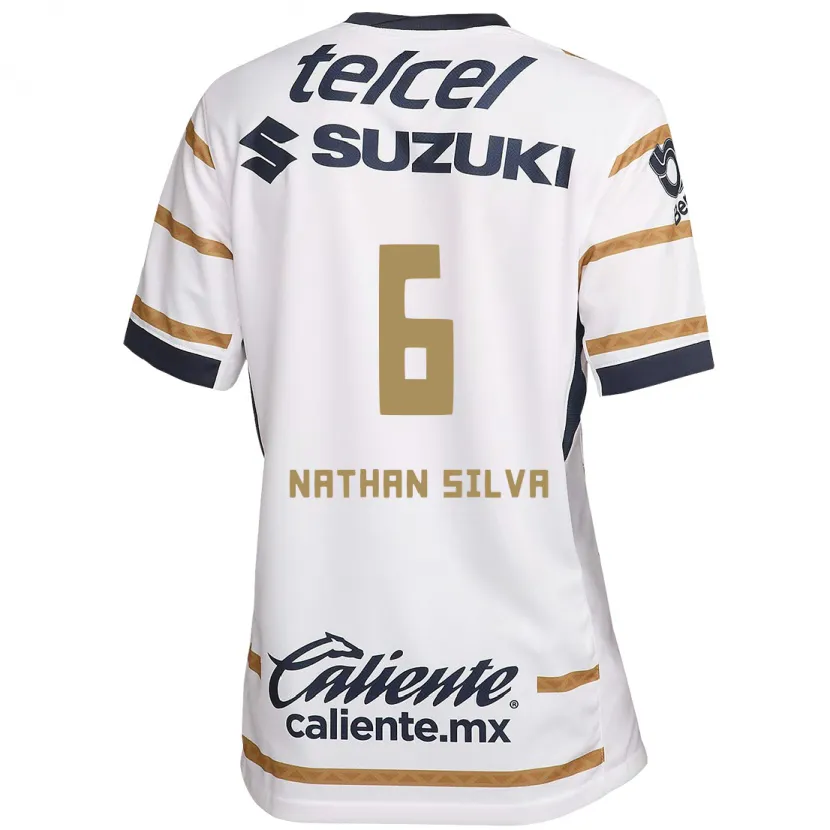 Danxen Kvinnor Nathan Silva #6 Vit Obsidian Hemmatröja Matchtröjor 2024/25 Tröjor T-Tröja