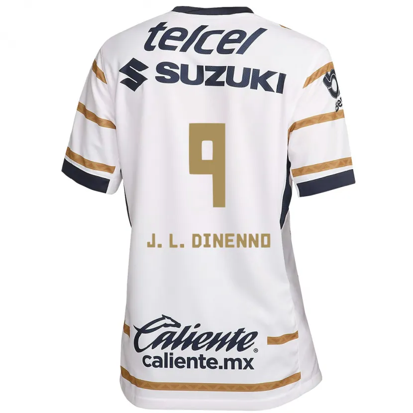 Danxen Kvinnor Juan Dinenno #9 Vit Obsidian Hemmatröja Matchtröjor 2024/25 Tröjor T-Tröja