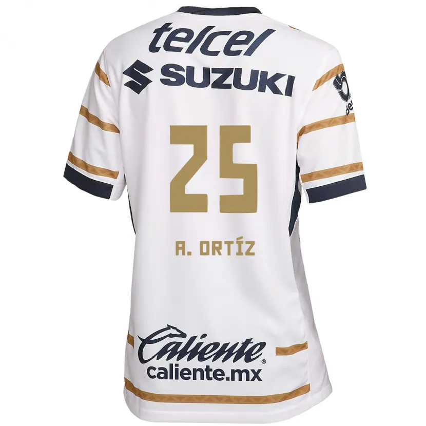 Danxen Kvinnor Arturo Ortiz #25 Vit Obsidian Hemmatröja Matchtröjor 2024/25 Tröjor T-Tröja