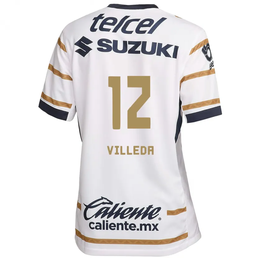 Danxen Kvinnor Melany Villeda #12 Vit Obsidian Hemmatröja Matchtröjor 2024/25 Tröjor T-Tröja
