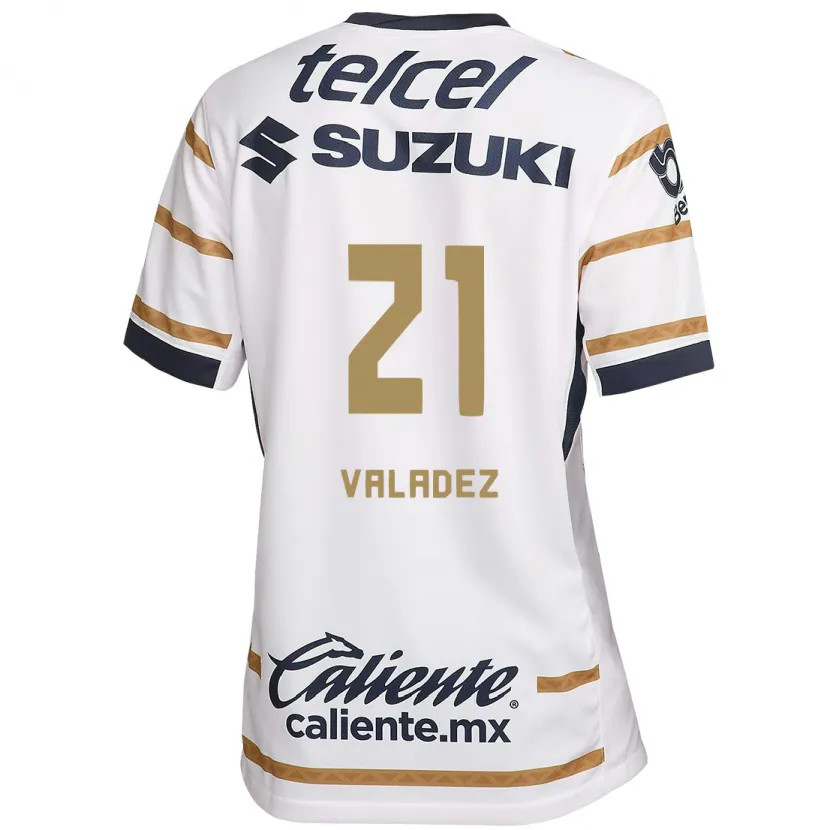 Danxen Kvinnor Natalia Macias Valadez #21 Vit Obsidian Hemmatröja Matchtröjor 2024/25 Tröjor T-Tröja